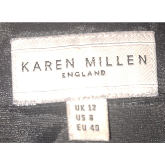 Karen Millen Dress Size 8 Black Strapless Tulle Double Layers‎ Formal Party Mini - Picture 12 of 13